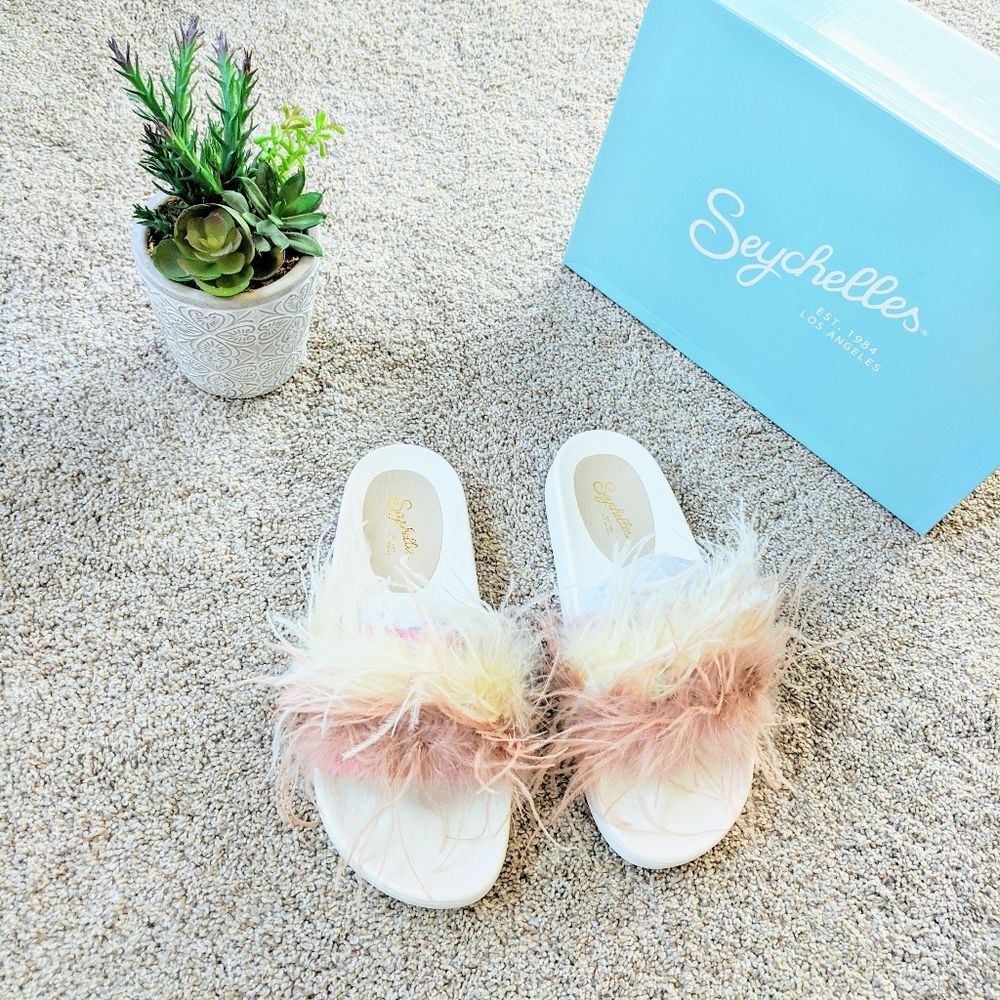 NWT Anthropologie Seychelles In Your Cap Pink Slide Sandals - Picture 6 of 11